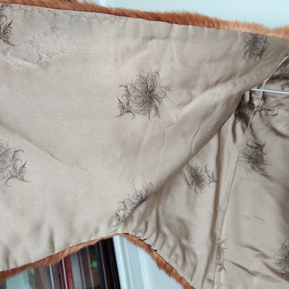 Vintage Ash Brown Red Mink Fur Stole Cape Stunning Dawes Furs Toronto - Picture 10 of 16